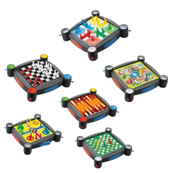 Set Društvenih Igara 7 U 1 S Ugrađenim Kockicama 3