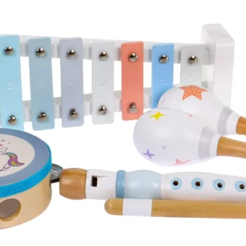 Set Drvenih Glazbenih Instrumenata Pastelni 3+ 4