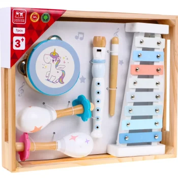 Set Drvenih Glazbenih Instrumenata Pastelni 3+ 9