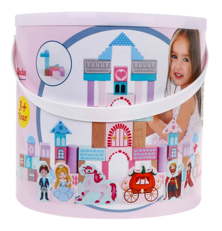 Set Drvenih Kocki Princeza U Dvorcu Sa Sorterom 3+ 11