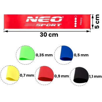 Set Elastičnih Traka Za Vježbanje Neo Sport Ns 959, 5 Komada 6