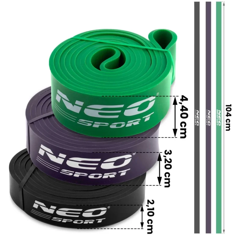 Set Elastičnih Traka Za Vježbanje Neo Sport Ns 960, 3 Komada 4