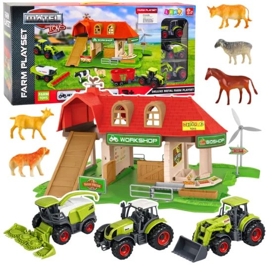 Set Farme S Traktorima I životinjama 42 Dijela 1