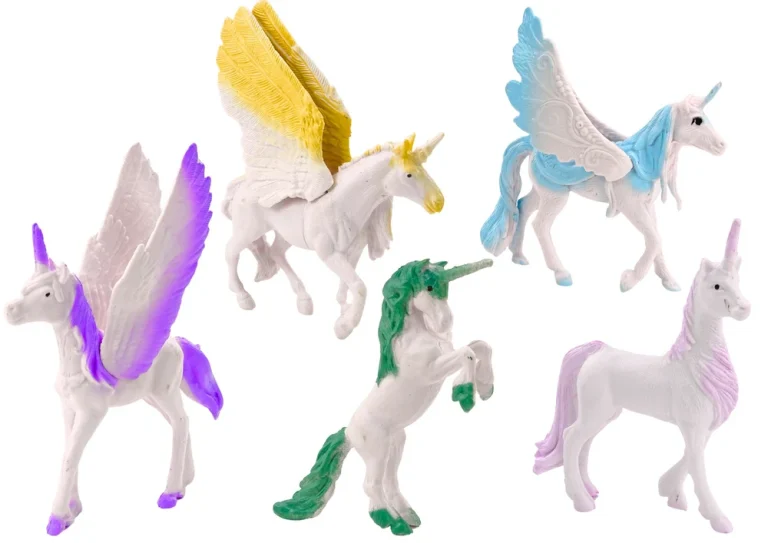 Set Figurica Jednoroga Pegaza Bijela Magija 6 Kom 2