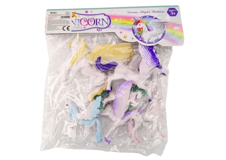 Set Figurica Jednoroga Pegaza Bijela Magija 6 Kom 3