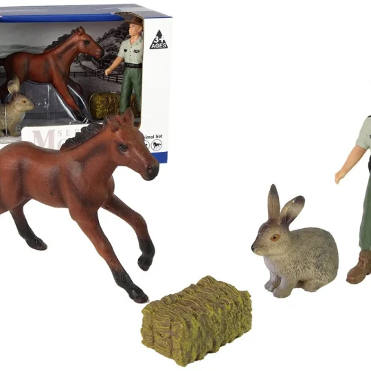 Set Figurica: Konj, Zec I Farmer 1