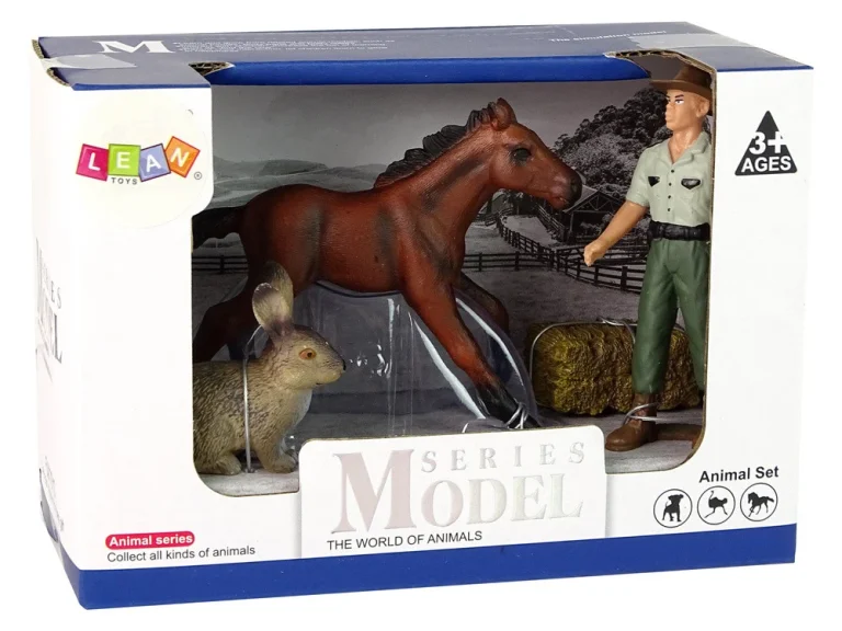Set Figurica: Konj, Zec I Farmer 3