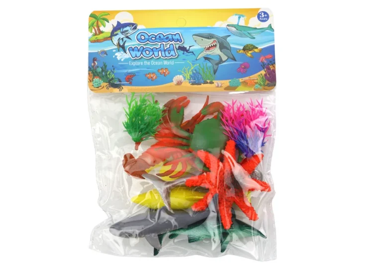 Set Figurica Morskih životinja S Vodenim Biljkama 8 Dijelova 3