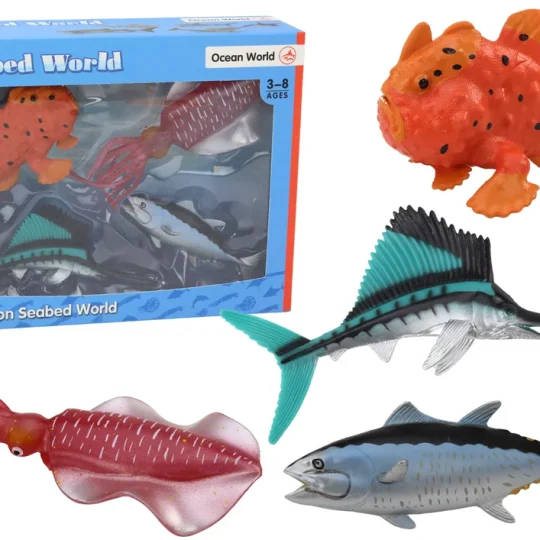 Set Figurica Oceanskih Riba I Lignji 4 Dijela 1