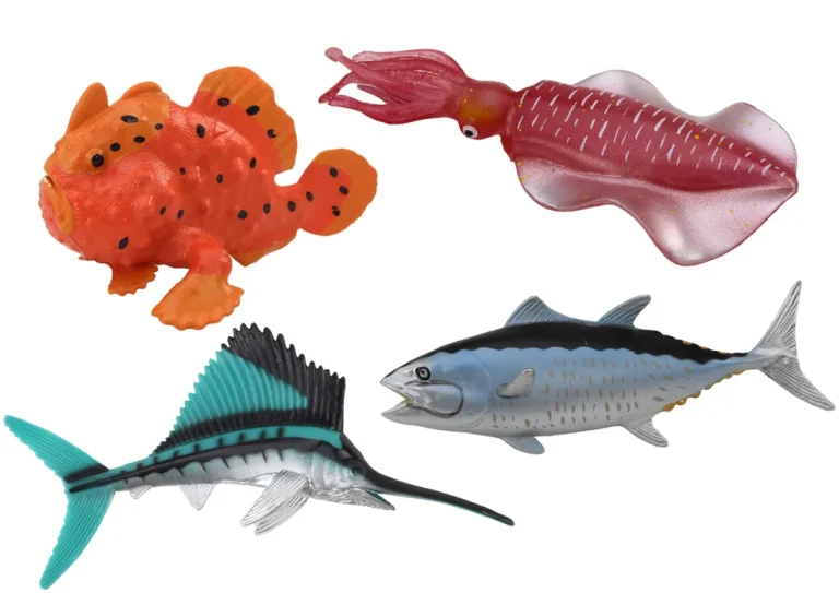 Set Figurica Oceanskih Riba I Lignji 4 Dijela 2