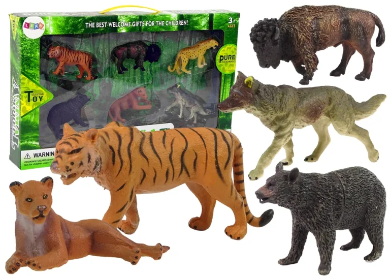 Set Figurica šumskih životinja Medvjed I Tigar 1