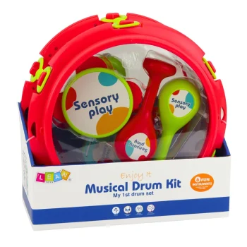 Set Glazbenih Instrumenata Za Djecu, Bubanj, Zvečke, Tamburin, 6 Kom 5