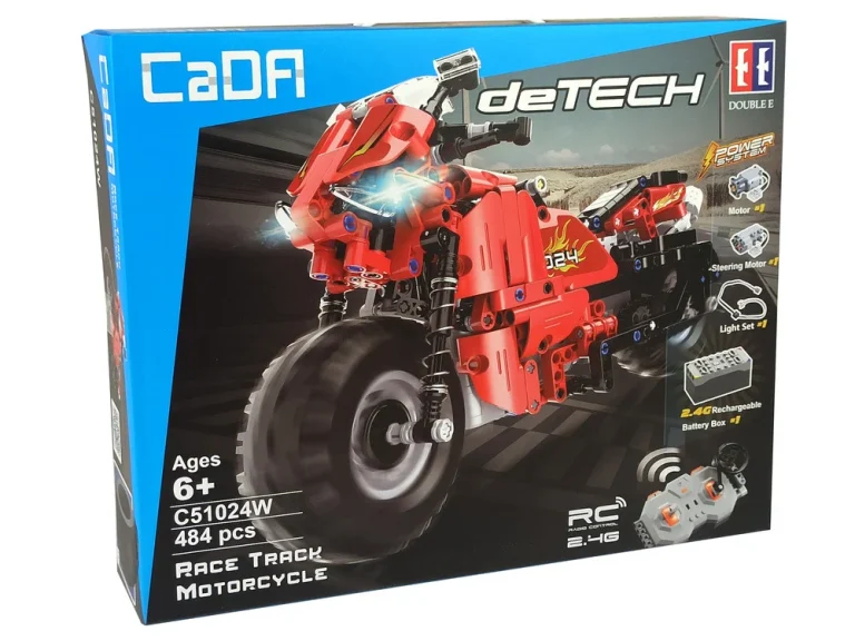 Set Građevinskih Blokova Cada R/c Motocikl 2,4g, 484 Kom 6