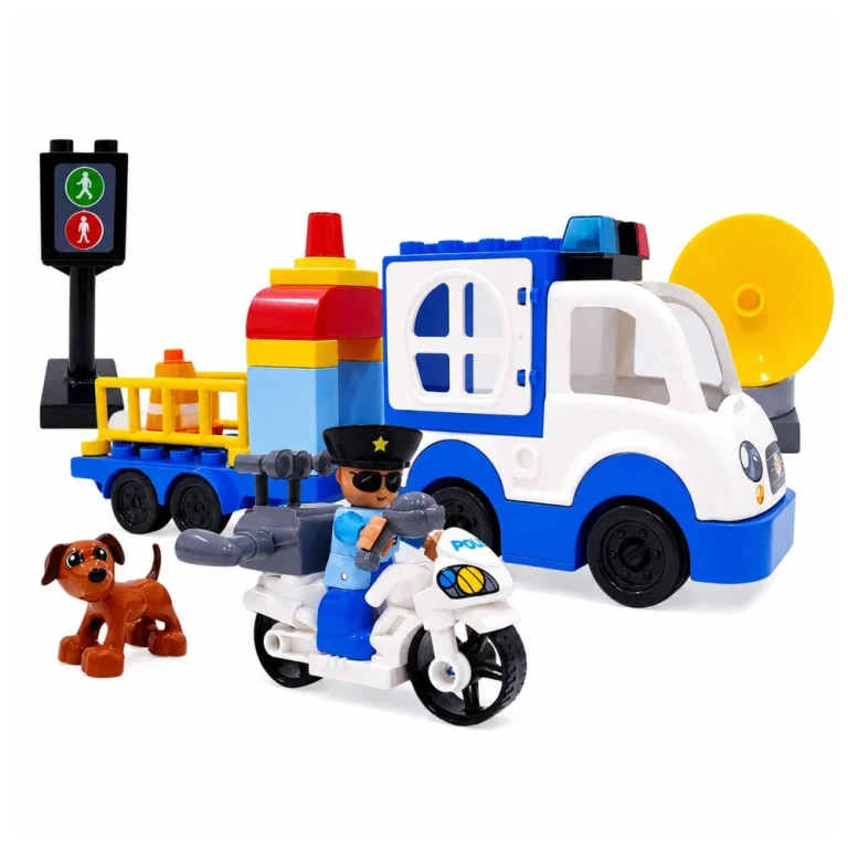 Set Građevinskih Blokova Policijski Automobil 2