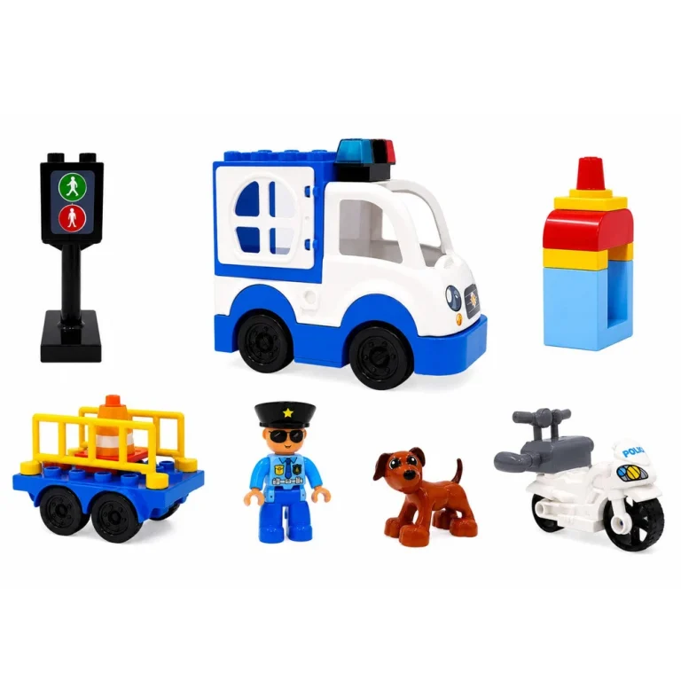 Set Građevinskih Blokova Policijski Automobil 3