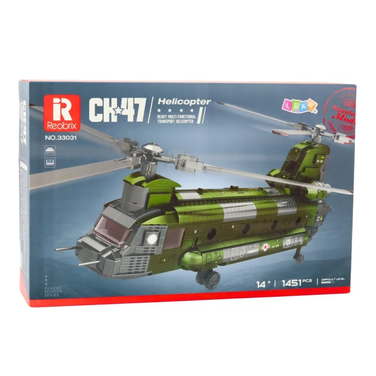 Set Građevinskih Kockica Helikopter Ch 47 Chinook 1451 Kom 3