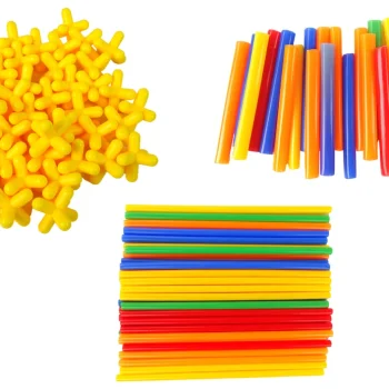 Set Građevinskih Slamki I Spojnica Za 3d Gradnju 2