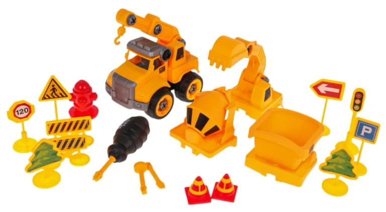 Set Građevinskih Vozila 4 U 1 + Pribor 2