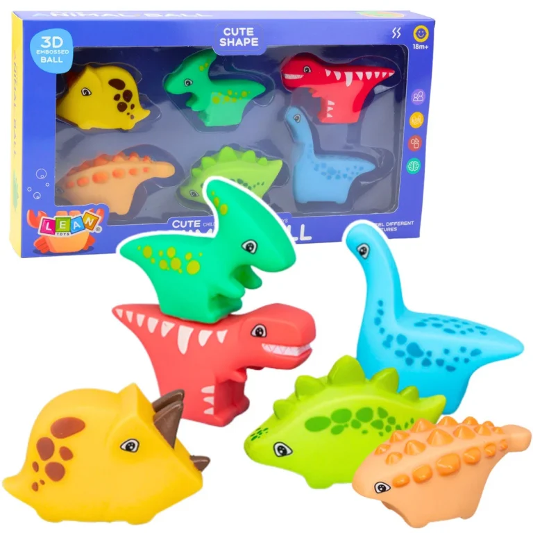 Set Gumene Igračke Za Kupanje Dinosauri 6 Kom 1