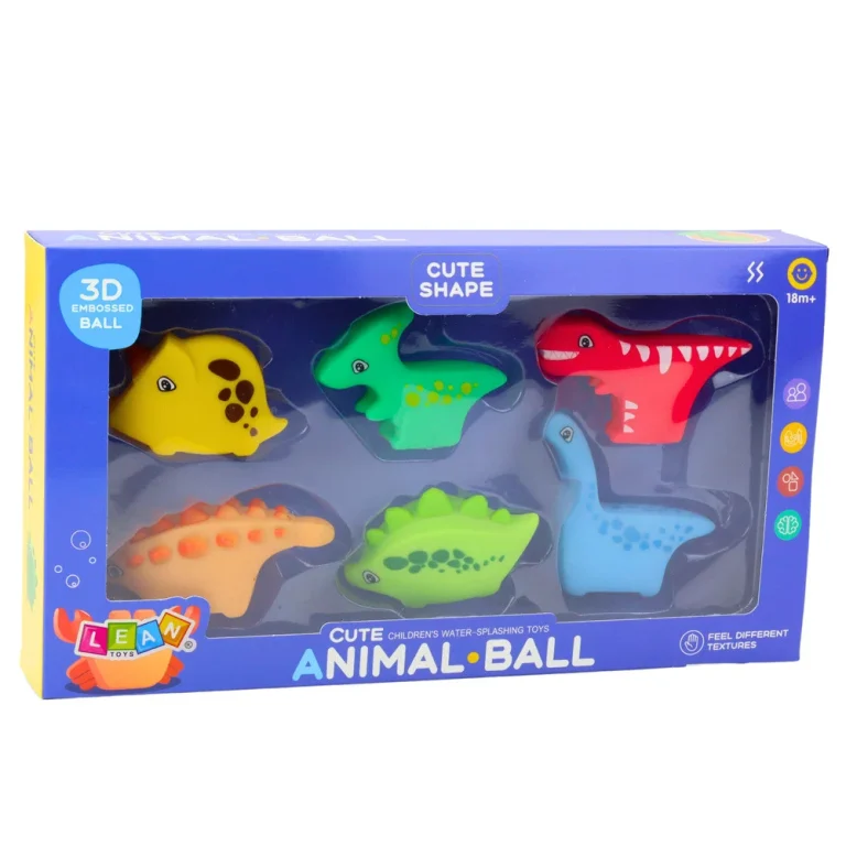 Set Gumene Igračke Za Kupanje Dinosauri 6 Kom 2