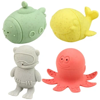 Set Gumenih Figura Za Kupanje Pastelni 4 Kom 2