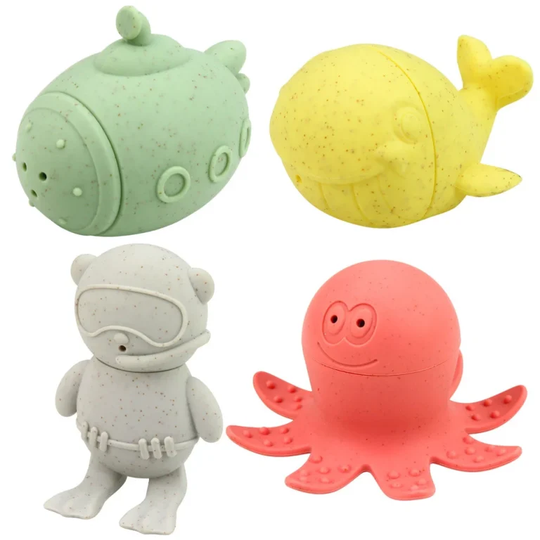 Set Gumenih Figura Za Kupanje Pastelni 4 Kom 2