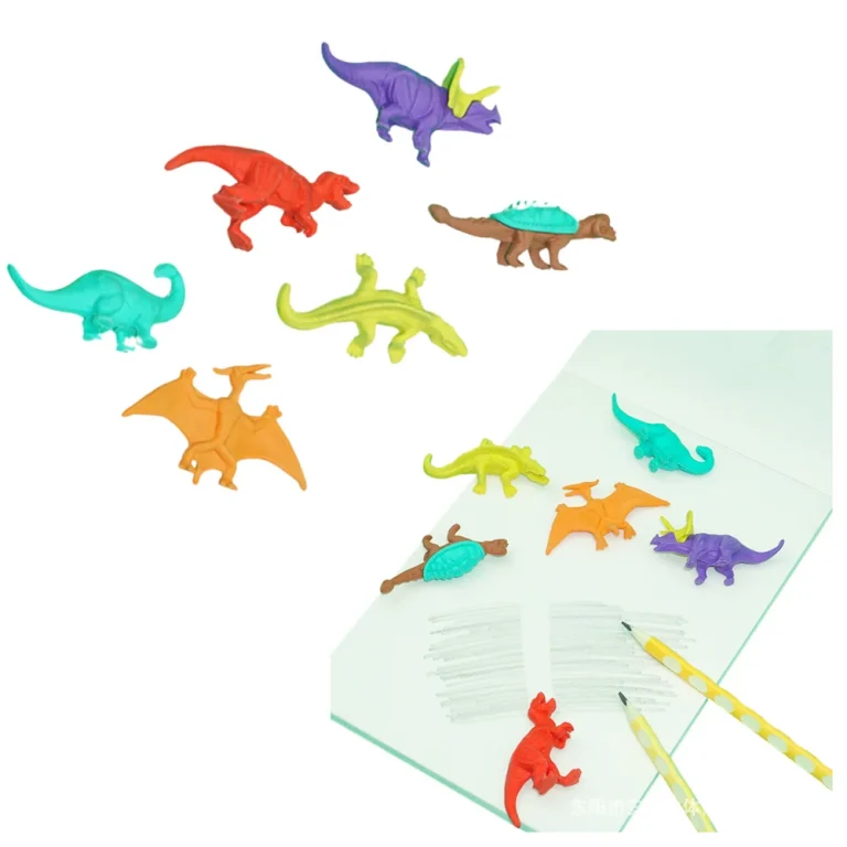 Set Gumica S Motivima Dinosaura, 6 Komada 2