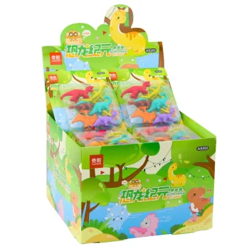 Set Gumica S Motivima Dinosaura, 6 Komada 3