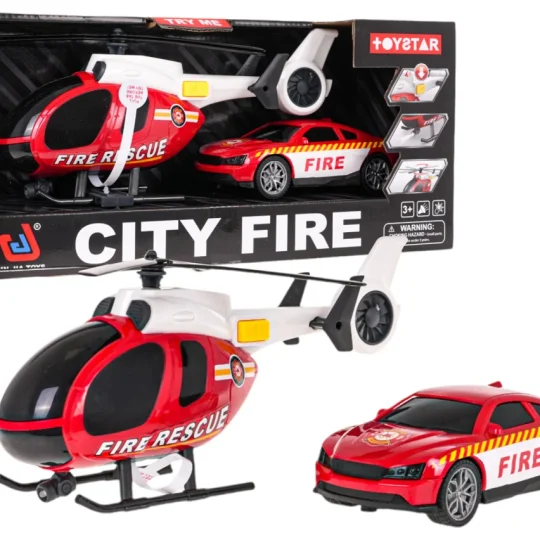 Set Helikoptera + Vatrogasnog Automobila 1