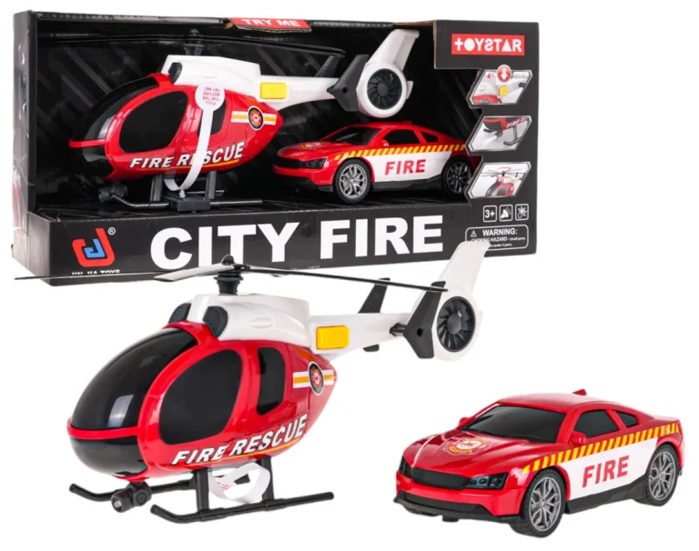Set Helikoptera + Vatrogasnog Automobila 1