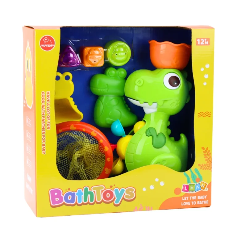 Set Igračaka Za Kupanje Dinosaur S Mrežom 8 Dijelova 4
