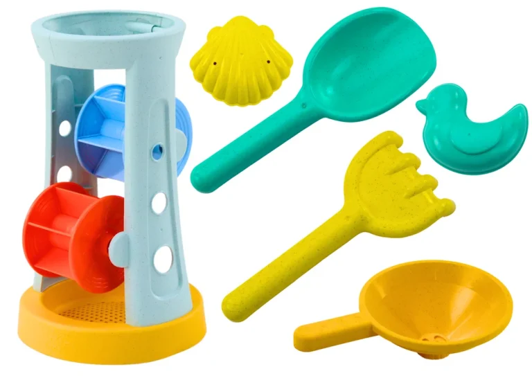 Set Igračaka Za Pijesak S Mlinom, Grabljama, Lopatom I Kalupima 1