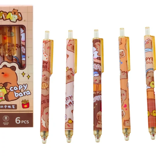 Set Kemijskih Olovaka Kapibara, 6 Komada, Plava Tinta 1