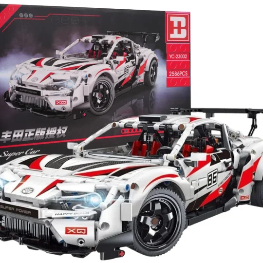 Set Kockica Super Car Gt86 2586 Dijelova Bijeli 8+ 1
