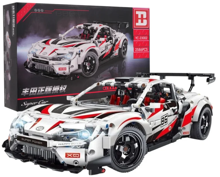 Set Kockica Super Car Gt86 2586 Dijelova Bijeli 8+ 1