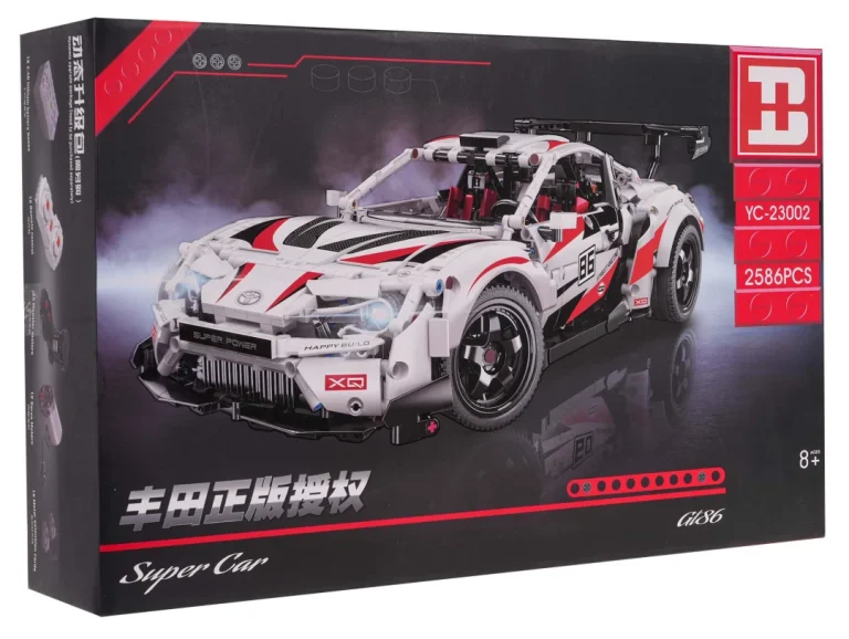 Set Kockica Super Car Gt86 2586 Dijelova Bijeli 8+ 7
