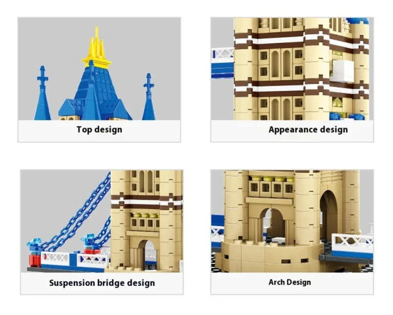 Set Kockica Tower Bridge, 1054 Dijela 5