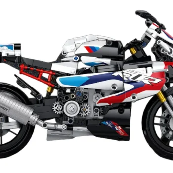 Set Kockica Bijeli Motocikl Trkač, 912 Dijelova 3