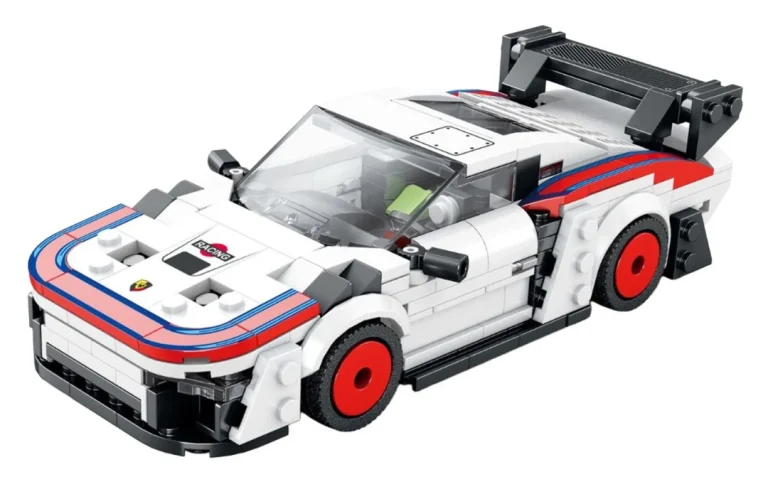 Set Kockica Bijeli Sportski Automobil, 346 Dijelova 2
