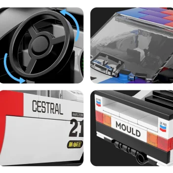 Set Kockica Bijeli Sportski Automobil, 411 Dijelova 6