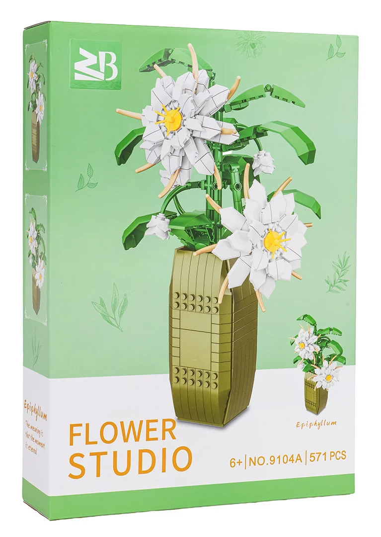 Set Kockica Bijelo Cvijeće 571 Dijelova 8