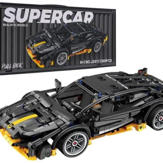 Set Kockica Crni Sportski Automobil, 589 Dijelova 1