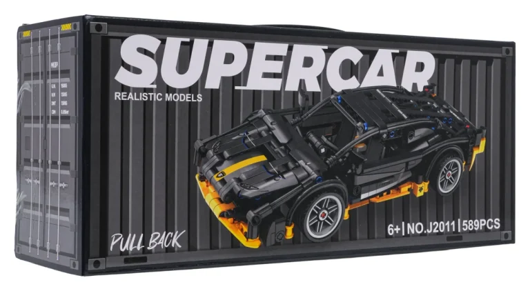 Set Kockica Crni Sportski Automobil, 589 Dijelova 10