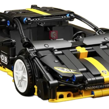 Set Kockica Crni Sportski Automobil, 589 Dijelova 2