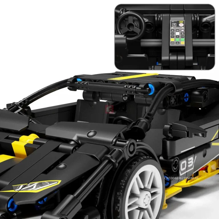 Set Kockica Crni Sportski Automobil, 589 Dijelova 7