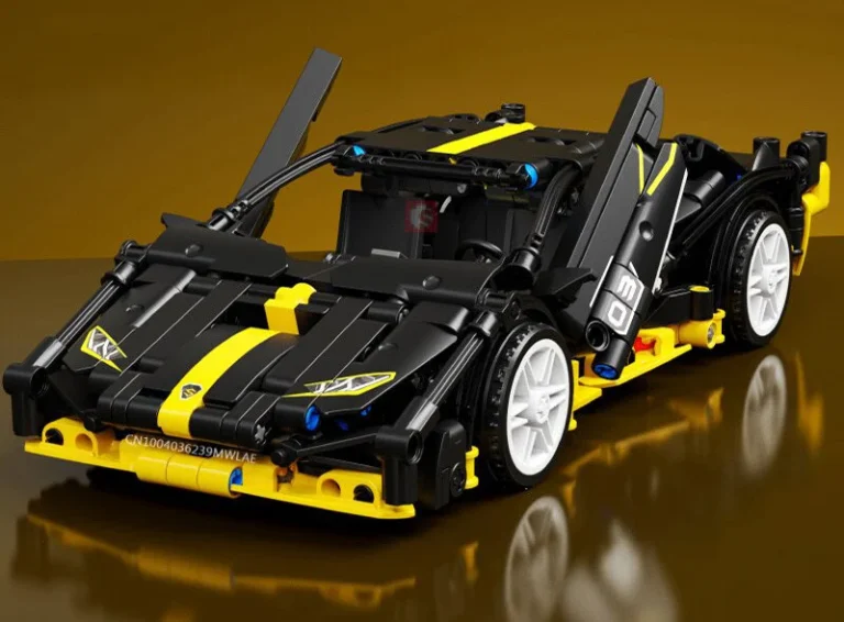 Set Kockica Crni Sportski Automobil, 589 Dijelova 9