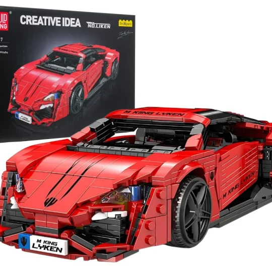 Set Kockica Crveni Sportski Automobil, 1311 Dijelova 1