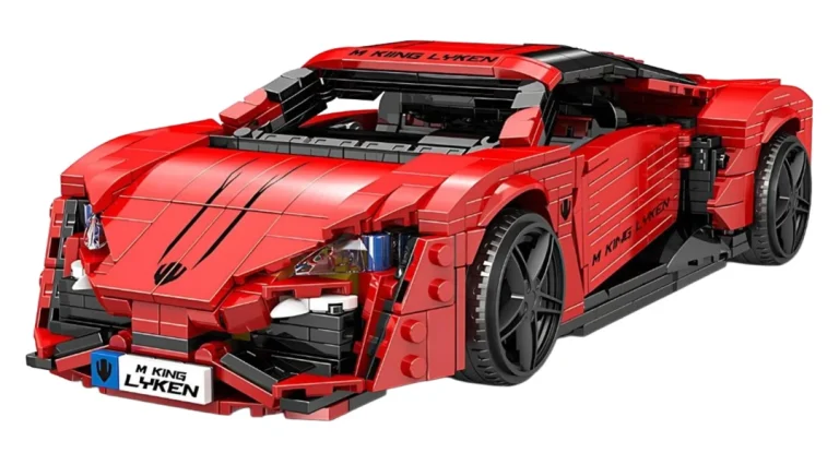 Set Kockica Crveni Sportski Automobil, 1311 Dijelova 2