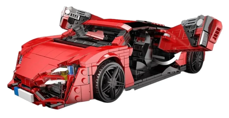 Set Kockica Crveni Sportski Automobil, 1311 Dijelova 3