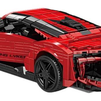 Set Kockica Crveni Sportski Automobil, 1311 Dijelova 4